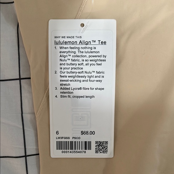 Lululemon Womens Align Tee - Picture 3 of 4